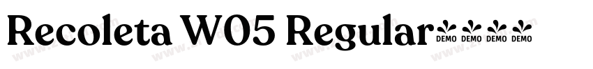 Recoleta W05 Regular字体转换